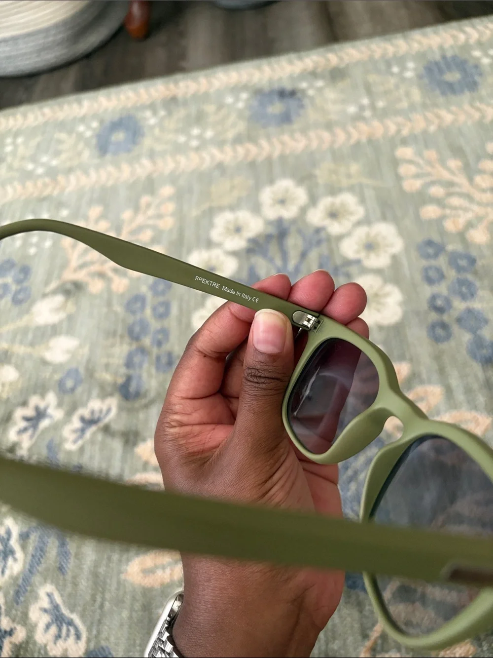 Spektre Matte Olive Green Memento Sunglasses Grey Lenses Made in Italy 🇮🇹